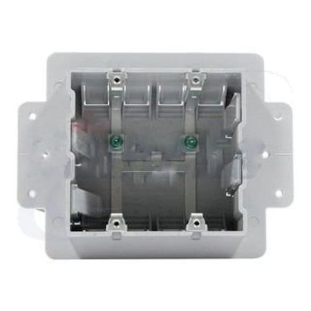 2.25 In. Grey Rectangle 1-Gang ICF Device Box Plastic